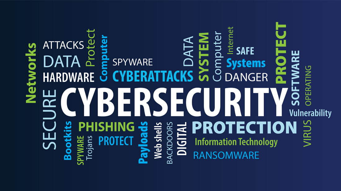 Wortwolke zum Thema Cybersecurity