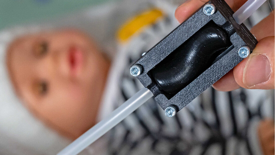 3-D-Modell einer Mikropumpe