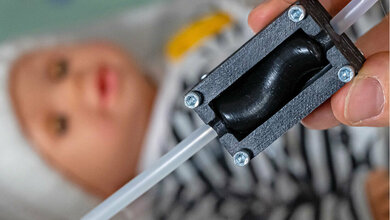 3-D-Modell einer Mikropumpe