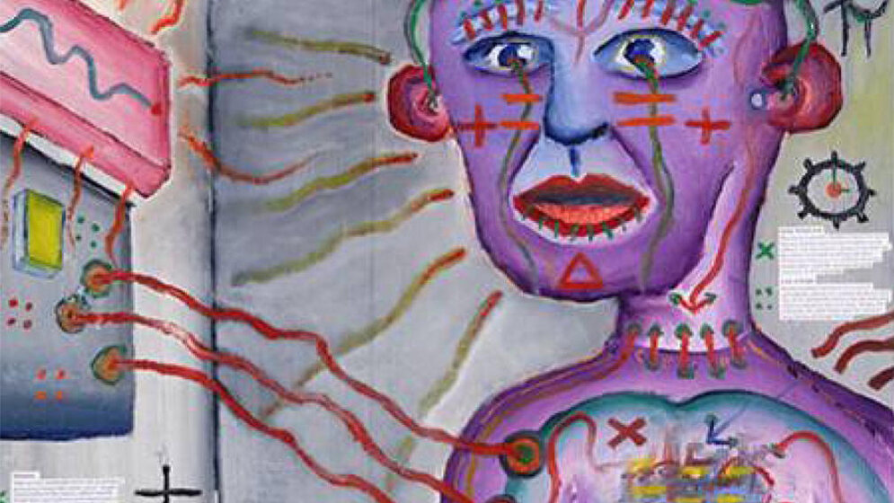 Weltwahrnehmung einer Person mit Schizophrenie