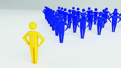 Symbolgrafik zur Position einer Führungskraft