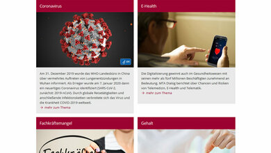 Themenseite zum neuen Coronavirus