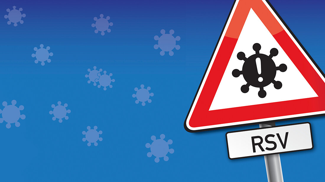 Grafik, die ein Straßenschild mit einem Antikörper zeigt