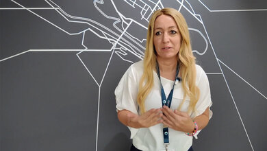 Anja Fink im Gespräch.