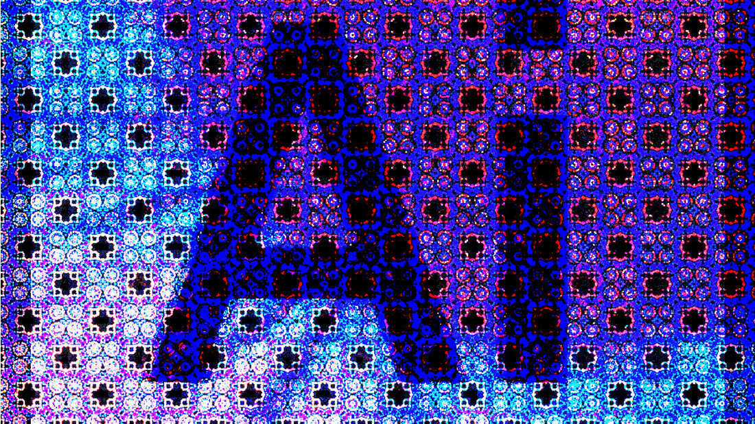 Buchstaben Ai auf futuristischem Umfeld