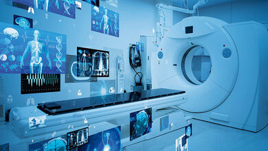 Titelbild des Beitrags zu Weiterbildungsangeboten des DIW-MTA im Bereich digitale Radiologie, speziell CT