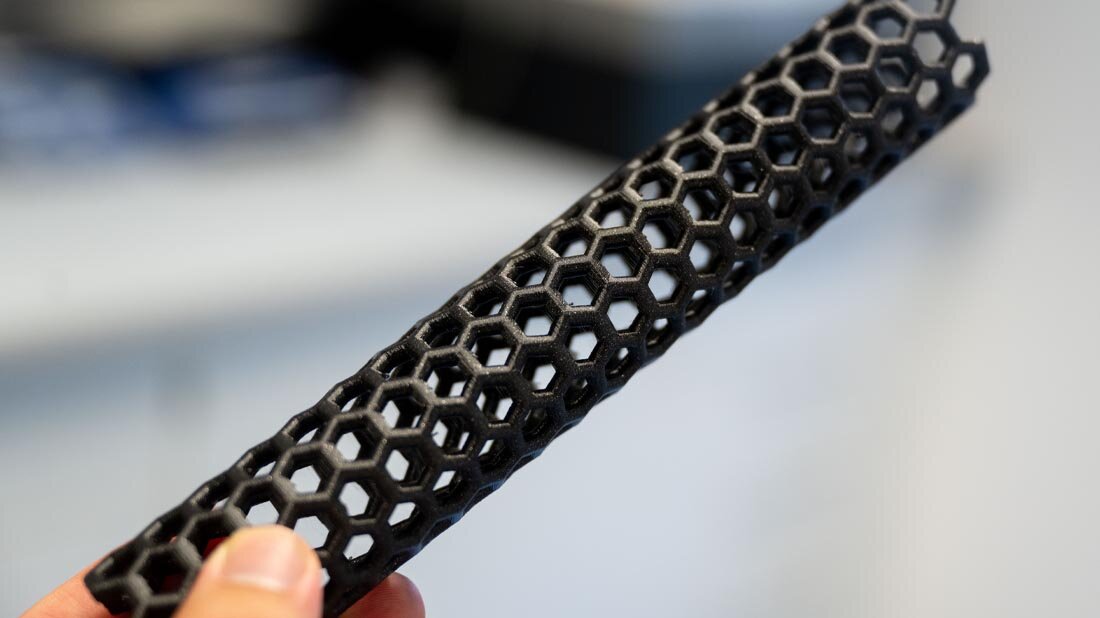 3D-gedrucktes Modell einer Kohlenstoff-Nanoröhre