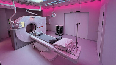 Title picture for the expert article about an exoskeleton suit for radiology technicians