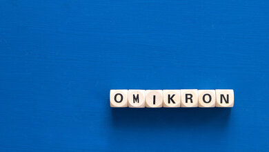 Schriftzug Omikron