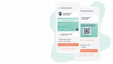 Abbildung der Mitarbeiter-App von Sawayo auf Smartphones