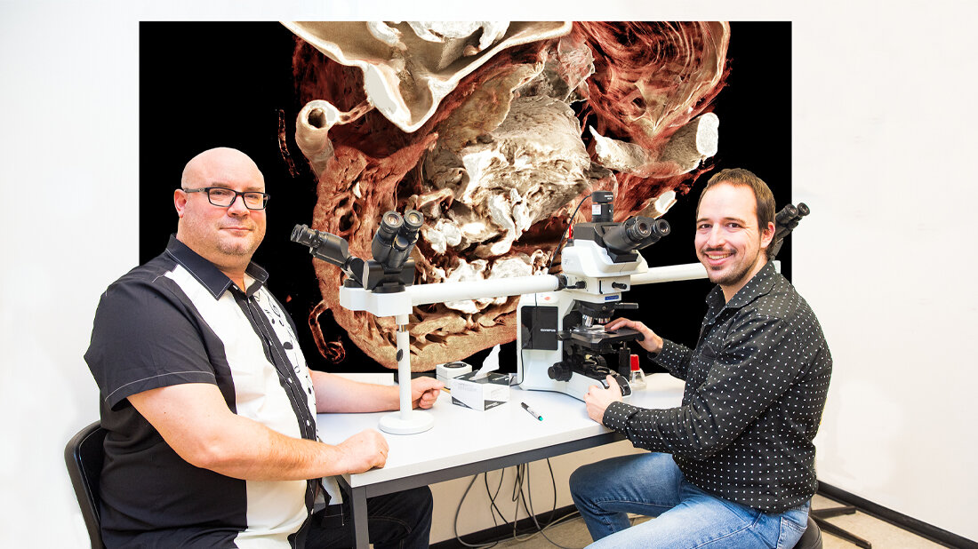 PD Dr. Mark Kühnel (links) und Christopher Werlein 