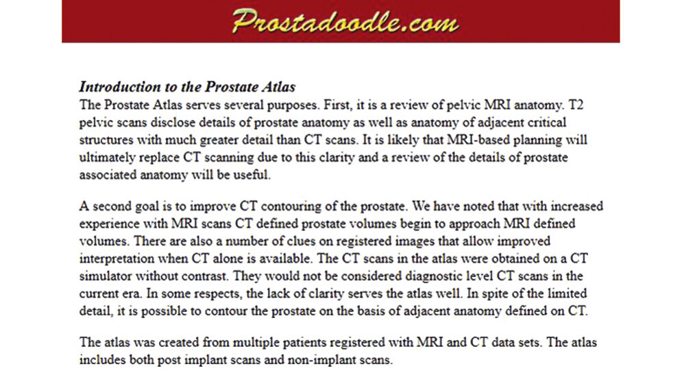 Prostate Atlas MRI and CT anatomy