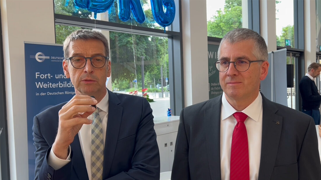 Interview_Uder_Mack_RoeKo_2025.jpg Prof. Dr. Martin Mack und Prof. Dr. Michael Uder im Gespräch
