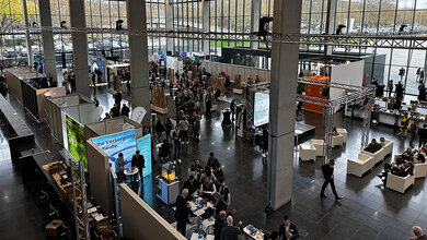 Blick in die Ausstellungshalle