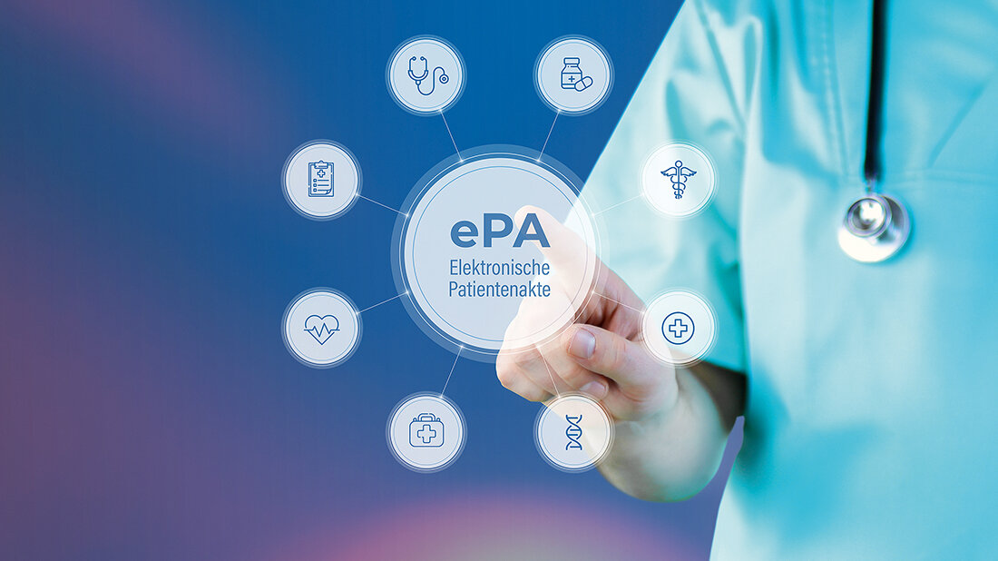 Titelbild des Beitrags zu den rechtlichen Aspekten der Einführung der elektronischen Patientenakte