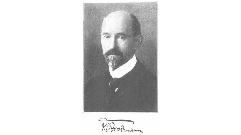 Historisches Neuroanatom und Psychiater Korbinian Brodmann (1868–1918)