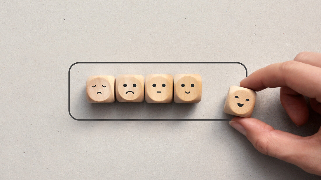 Gefühle Holzwürfel