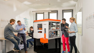 Mitarbeiter des Start-ups inveox