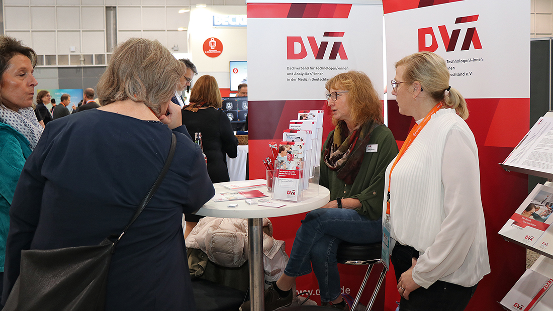 Foto des DVTA-Stands auf dem Radiologie Kongress Ruhr
