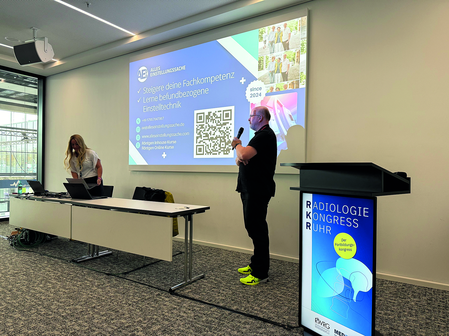 Foto vom Vortrag von A. Riemer