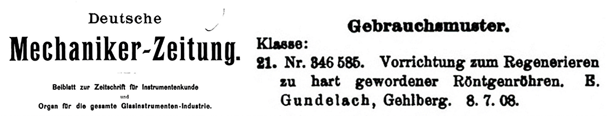 Abbildung der Ankündigung des Gebrauchsmusters