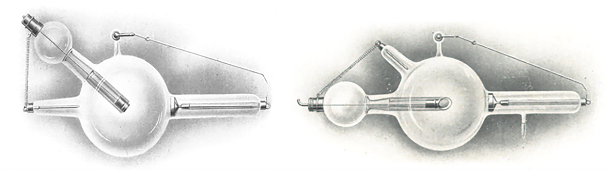 Abbildungen von Röntgenröhren aus dem Katalog der Firma C. H. F. Müller