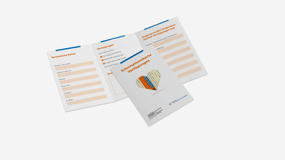 Informationskarte Verfügungen