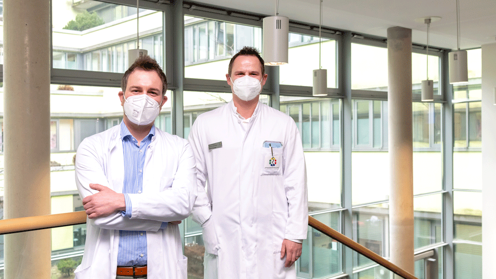 PD Dr. Dr. Mark Stettner und Prof. Dr. Christoph Kleinschnitz