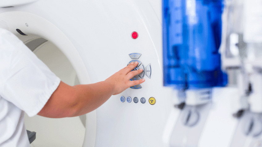 Austritt des Kontrastmittels