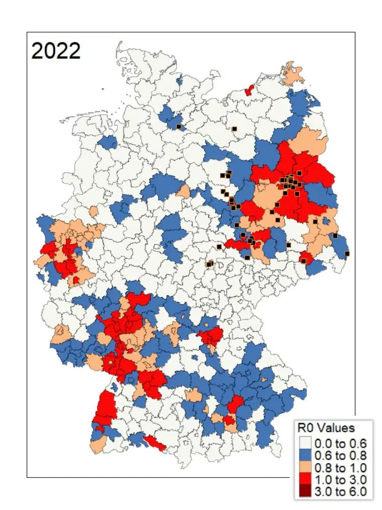 Infektionsrisiko West-Nil-Virus