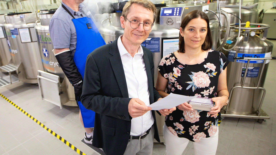 Prof. Illig und Dr. Haag (von links) 